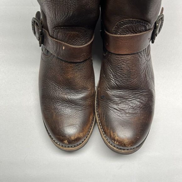 Frye Tall Veronica Boots Leather Engineer Size 9 - Picture 3 of 11